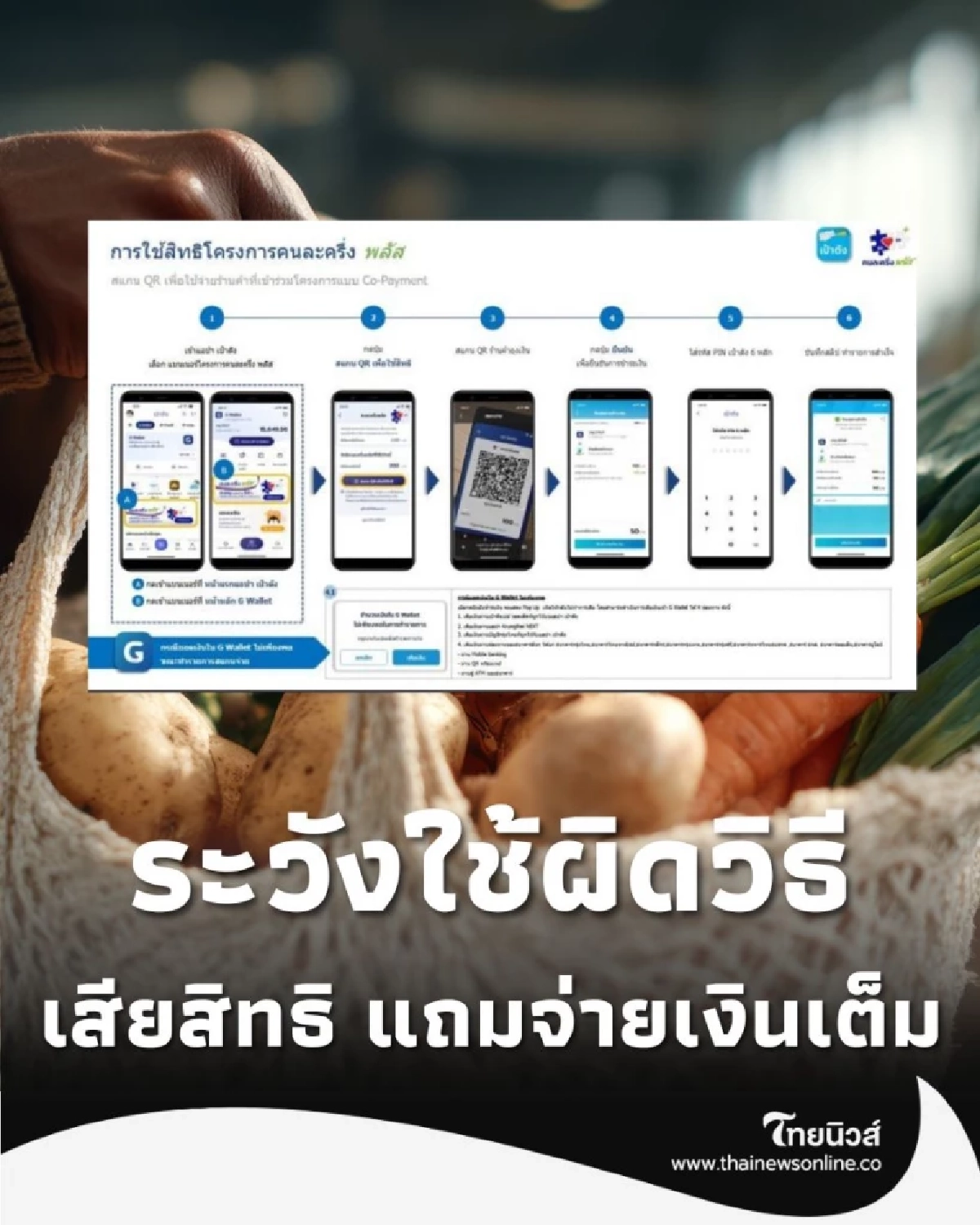 ระวังใช้ G-Wallet ผิดวิธี จะเสียทั้งสิทธิ แถมจ่ายเงินเต็ม