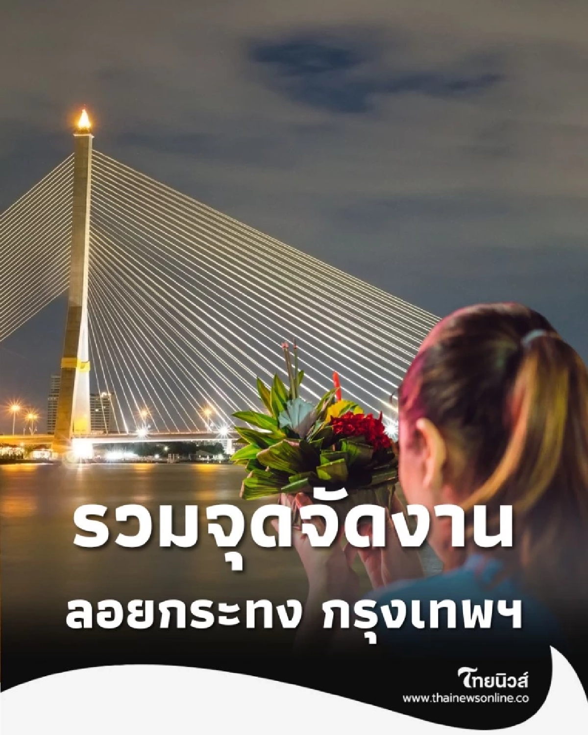 เช็ก จุดลอยกระทง 2568 กทม. เปิดกี่ที่ รวมพิกัดหลัก แม่น้ำเจ้าพระยา