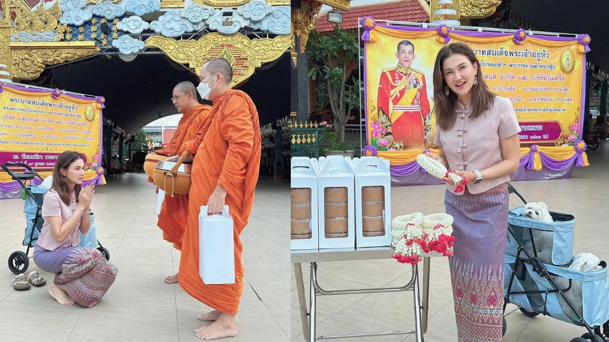 “แอน สิเรียม” ทำบุญวันเกิด 54 ปี ความสวยอมตะแทบลืมอายุจริง