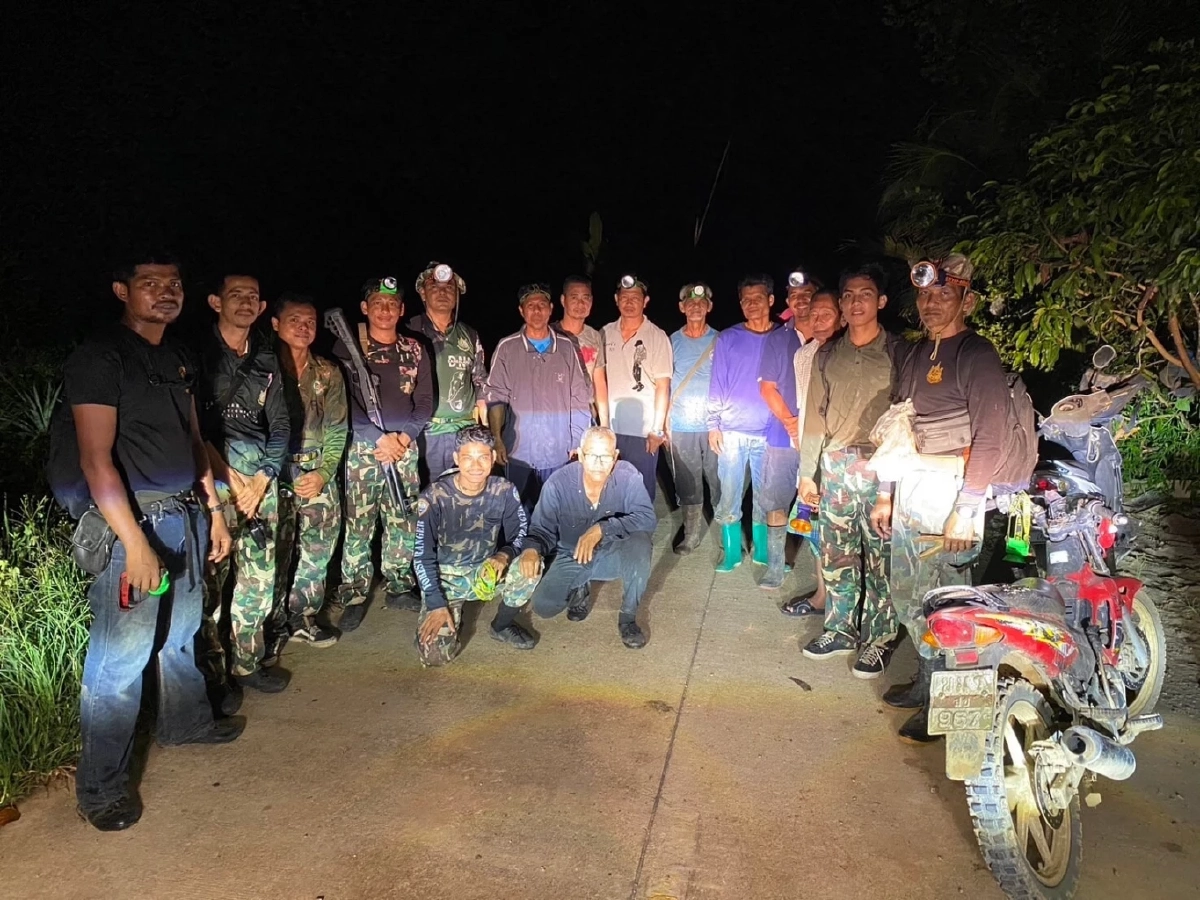 อุทยานฯ สันกาลาคีรีร่วม ตชด. และชาวบ้าน ผลักดันช้างป่า 3 ตัว