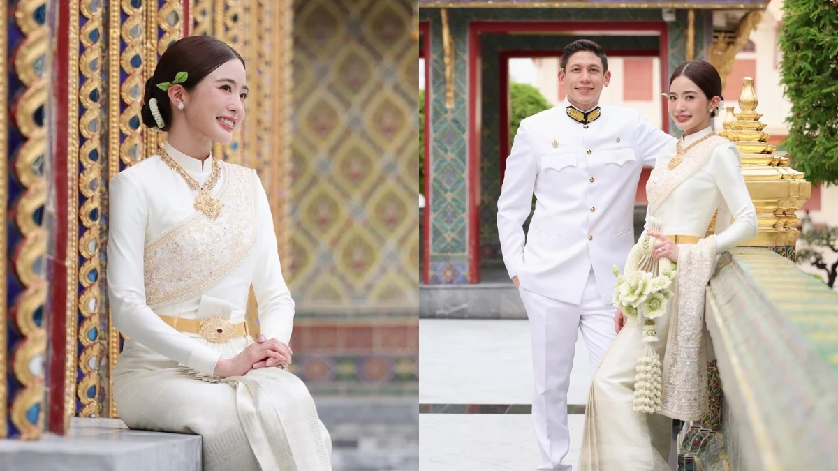 สะใภ้หมื่นล้าน! “มายด์ ลภัสลัล” เข้าพิธีมงคลกับทายาทสิงห์
