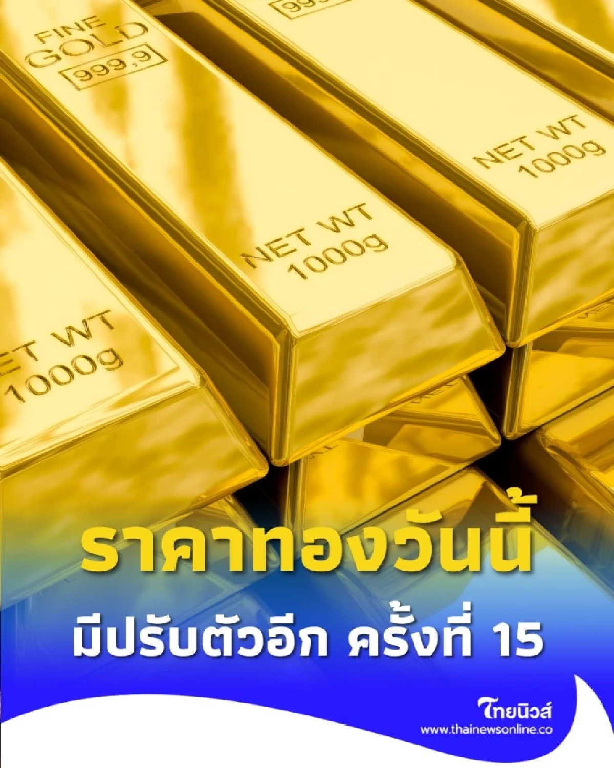 ราคาทองวันนี้ 17 ตุลาคม 2568 ราคาทองมีปรับตัวอีก ครั้งที่ 15