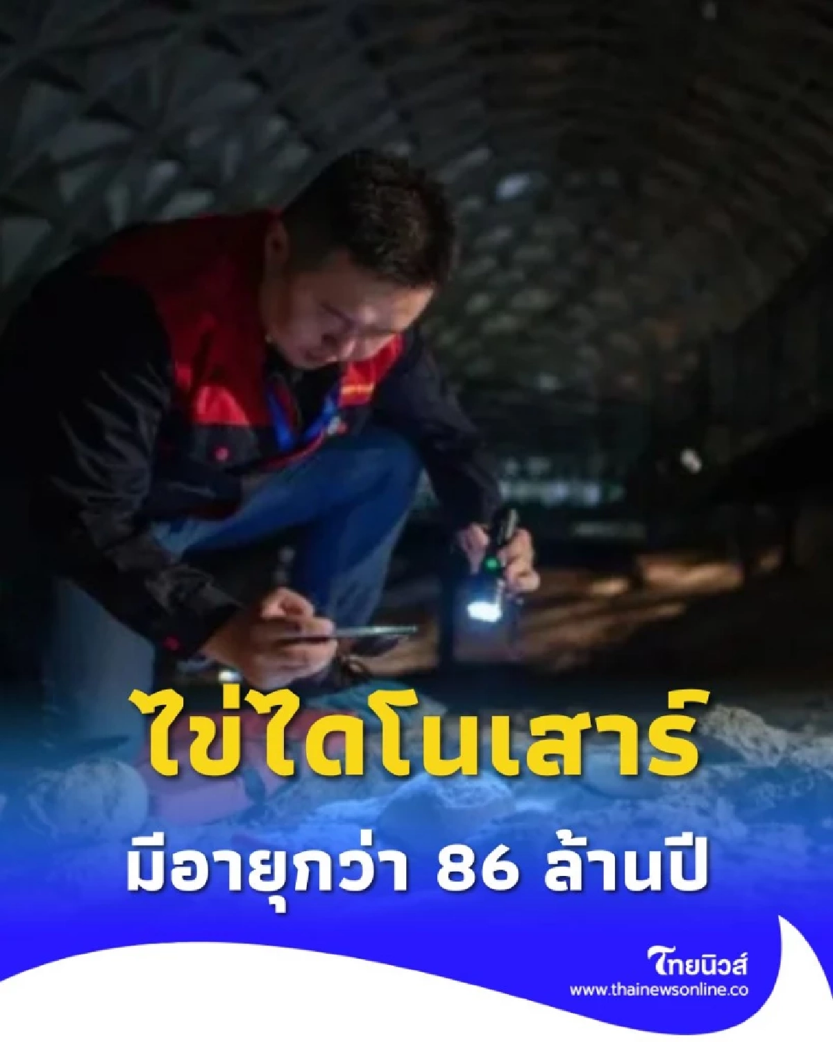 ชี้ชัด ฟอสซิลไข่ไดโนเสาร์ ในจีนกลาง มีอายุเก่าแก่ถึง 86 ล้านปี