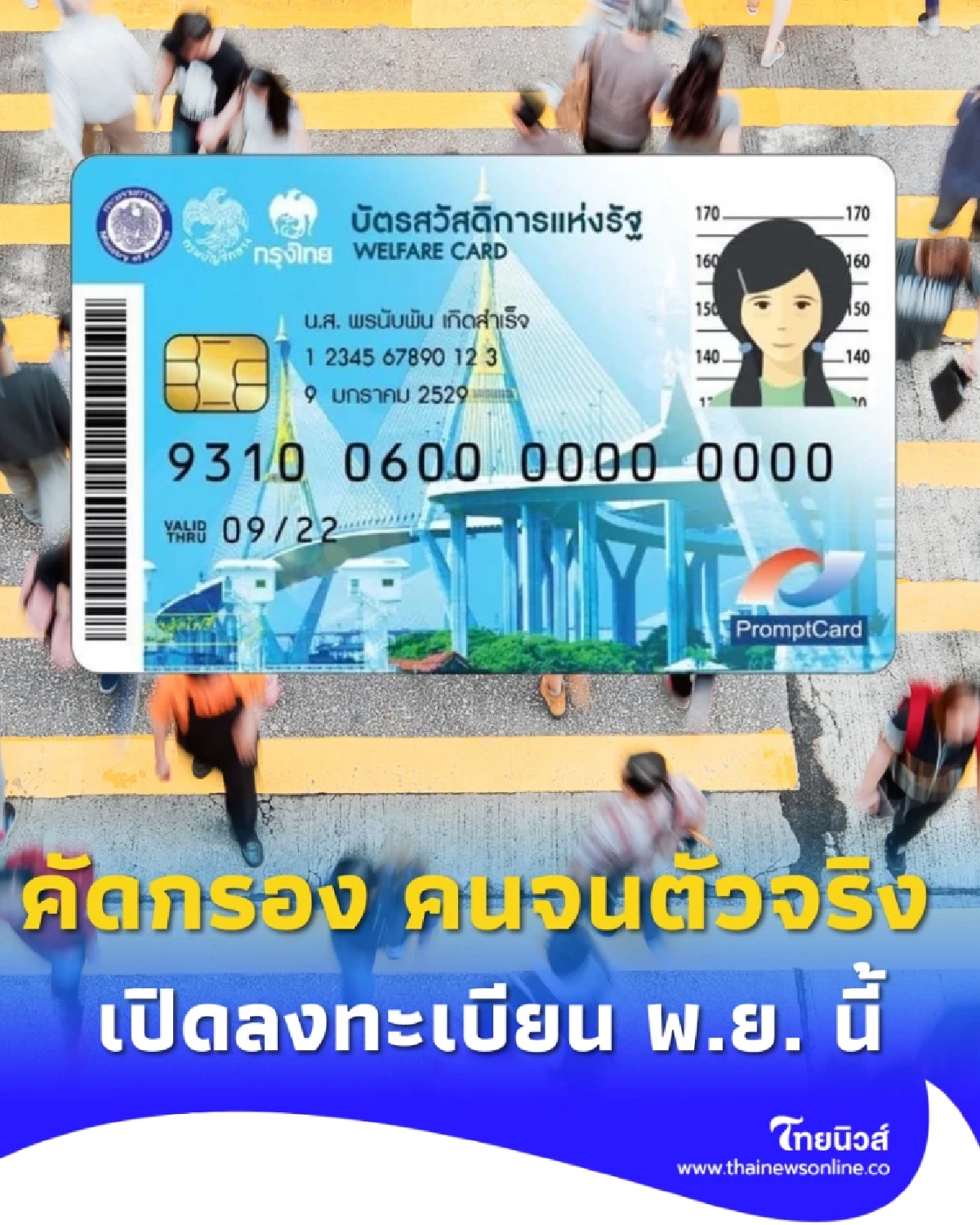 คัดกรอง “คนจนตัวจริง” รัฐบาลเตรียมเปิดลงทะเบียน “บัตรสวัสดิการแห่งรัฐ 2568” พ.ย. นี้
