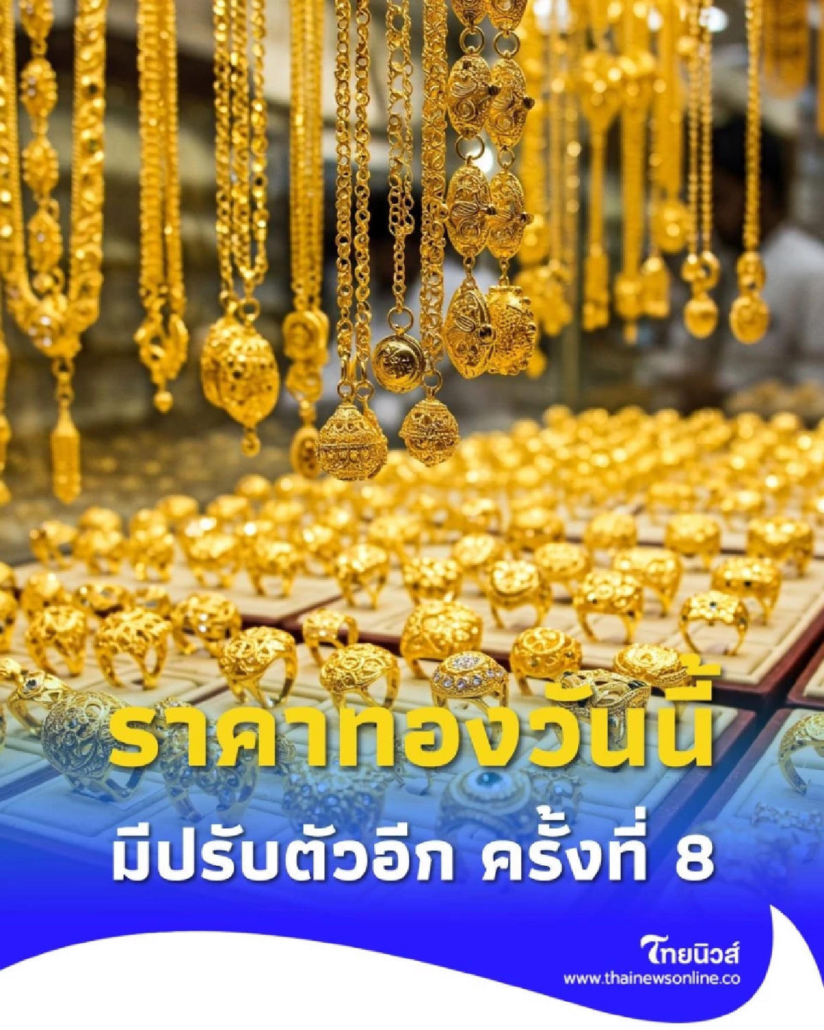 ราคาทองวันนี้ วันที่ 15 ตุลาคม 2568 ราคาทองมีปรับตัวอีก ครั้งที่ 8