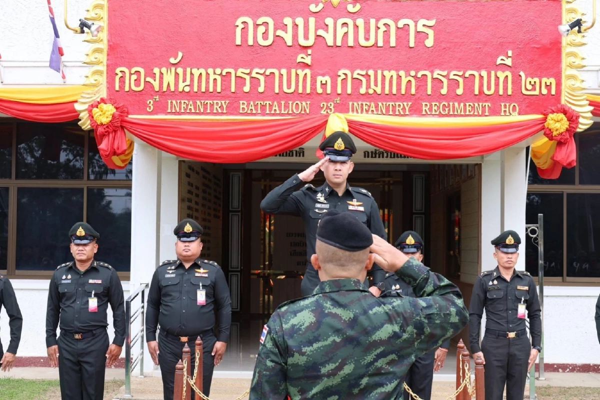 พ.ท. ณัฐวุฒิ คัมภิรานนท์ เป็นประธานในพิธีอำลาธงชัยเฉลิมพล