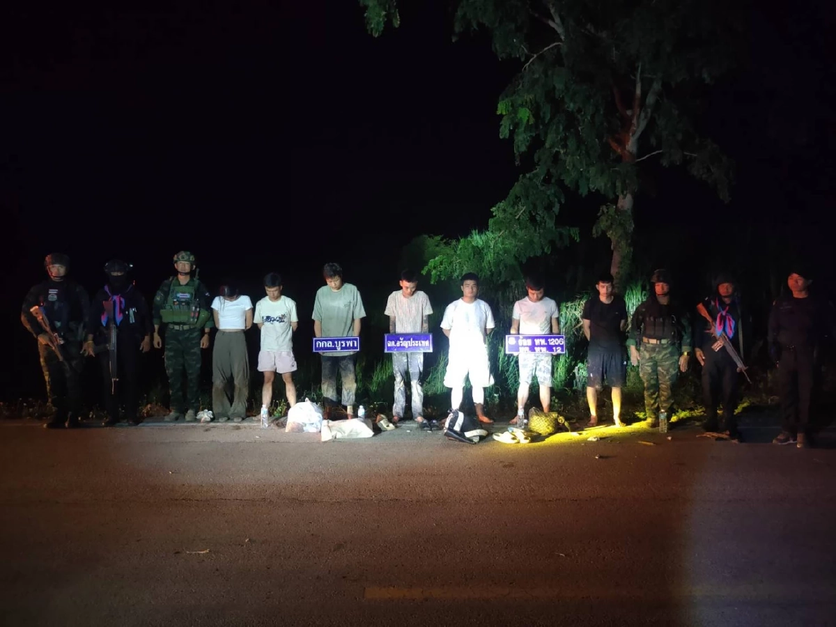 ทหารพรานสกัดจับ 7 ชาวจีนลอบออกนอกประเทศ! มุ่งหน้ากัมพูชา