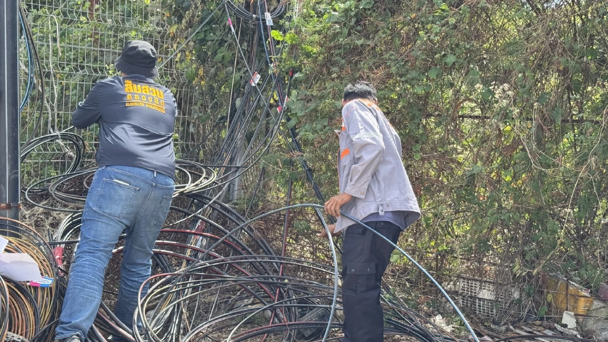 ตร.สระแก้วเปิดยุทธการ ปิดสัญญาณมิจฉาชีพ ตัด–ซีลสายไฟเบอร์ 2 จุด