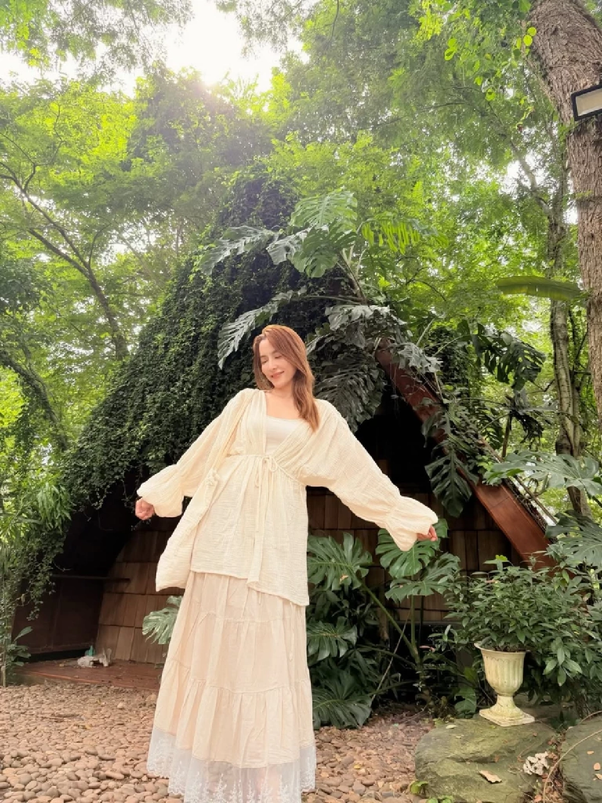 ลุคคนมีความรัก! “พิ้งกี้ สาวิกา” โพสต์รูปธรรมชาติฮีลใจ