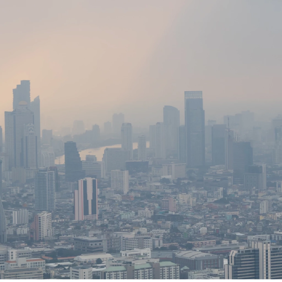 3 เขตกรุงเทพฯ ฝุ่น PM2.5 พุ่งสีส้ม! กทม. เตือนสวมหน้ากาก