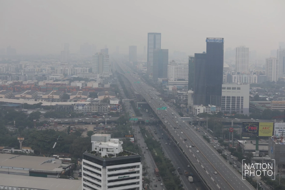 เช้านี้ฝุ่นคลุมกรุง! หลายเขตค่าฝุ่นเกิน 40 มคก./ลบ.ม.