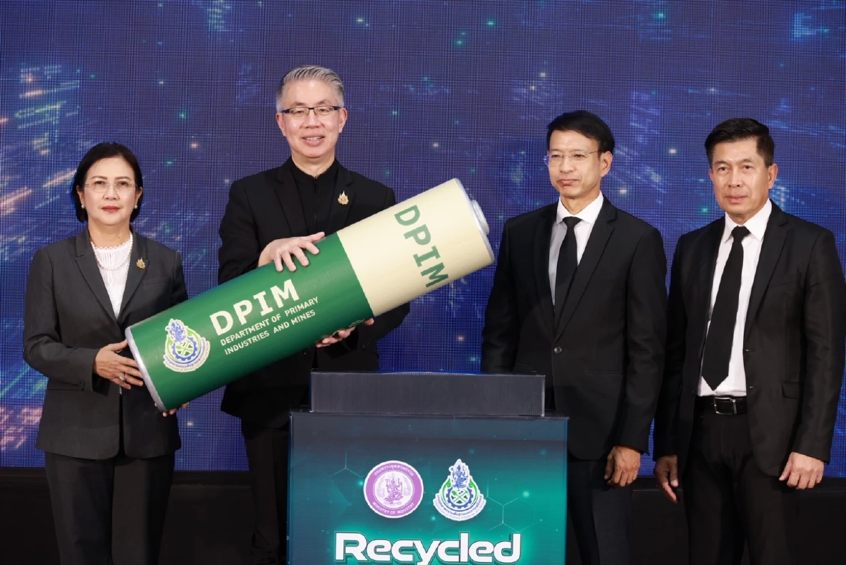 ปลัดฯ ณัฐพล ชูผลสำเร็จการพัฒนา ต้นแบบแบตเตอรี่ EV จากการรีไซเคิล