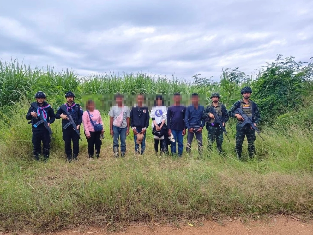 ทหารพรานรวบ 6 แรงงานกัมพูชาลอบเข้าไทย อ้างกลับมาหางานหลังตกงาน