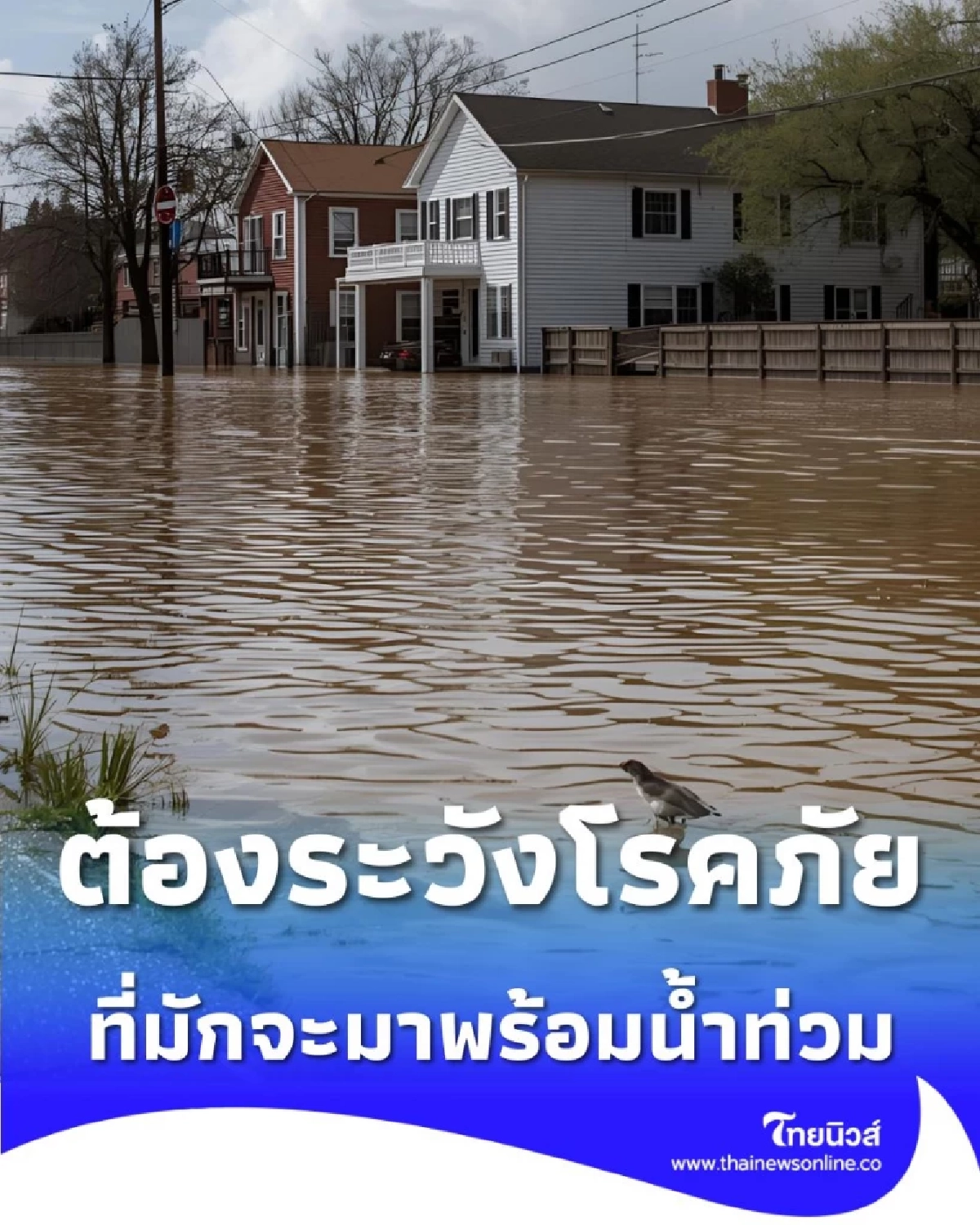 สรุป 5 โรคฮิตที่มาพร้อม น้ำท่วม 2568 วิธีป้องกันง่ายๆ ที่ทุกคนต้องรู้