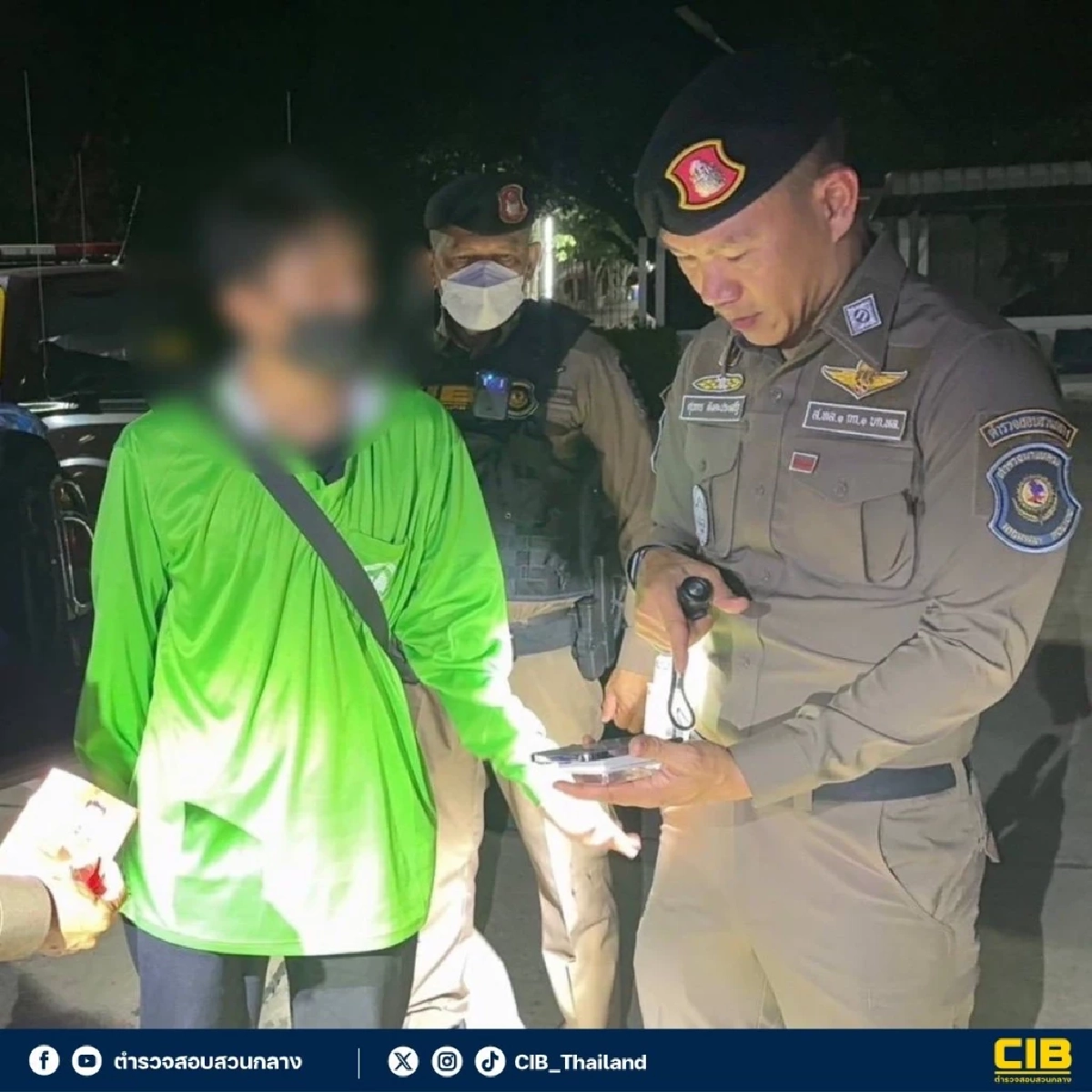 สกัดรถขนต่างด้าว ซุกชาวจีนคาดเอี่ยวแก๊งคอลเซ็นเตอร์