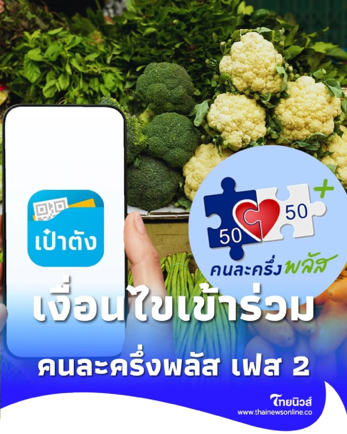 เปิดคุณสมบัติเบื้องต้น คนละครึ่งพลัส เฟส 2 เงื่อนไขเข้าร่วมยังเหมือนเดิมหรือไม่