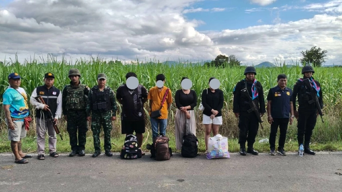 สกัดจับ 4 คนไทยกลางไร่อ้อยชายแดนสระแก้ว สารภาพถูกชักชวนทำงาน