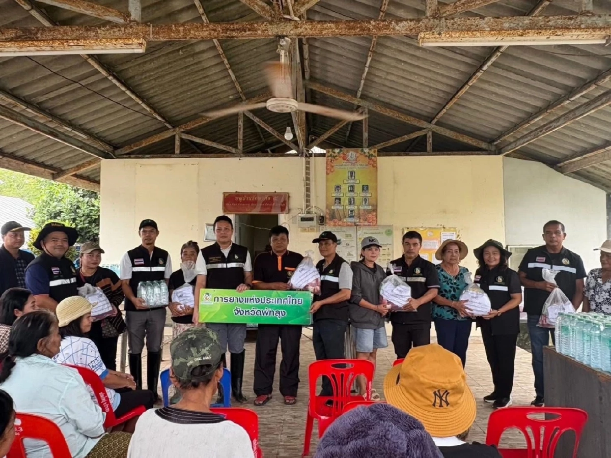 น้ำใจ\"กยท.\"ไม่ขาดสาย ลุยช่วยเหลือผู้ประสบอุทกภัยต่อเนื่อง มอบข้าวกล่อง-ถุงยังชีพ