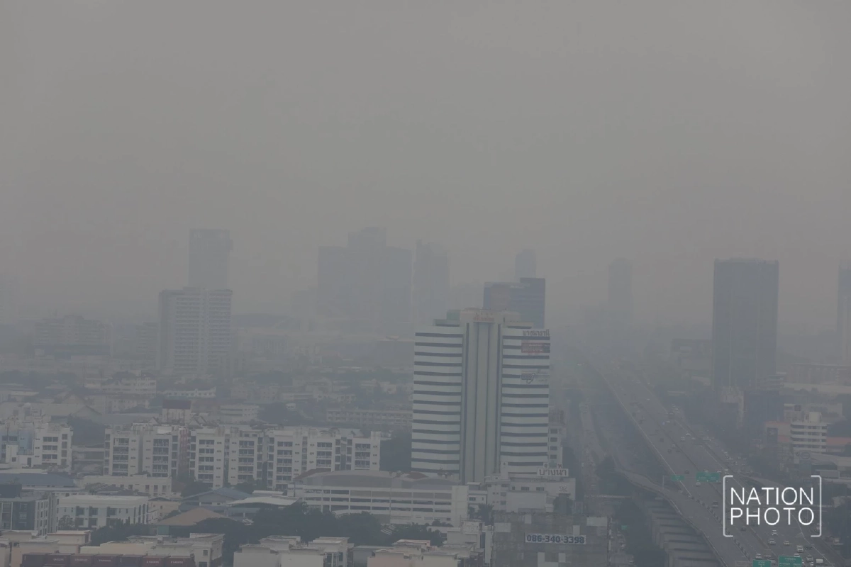 เช้านี้ฝุ่นคลุมกรุง! หลายเขตค่าฝุ่นเกิน 40 มคก./ลบ.ม.