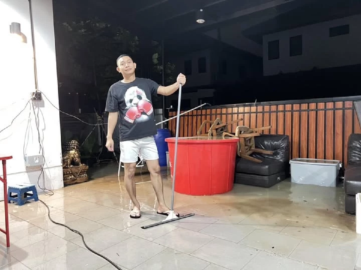 เปิดภาพบ้านหลังเดียวในหาดใหญ่น้ำไม่ท่วม ใช้เวลาทำชั่วโมงเดียว