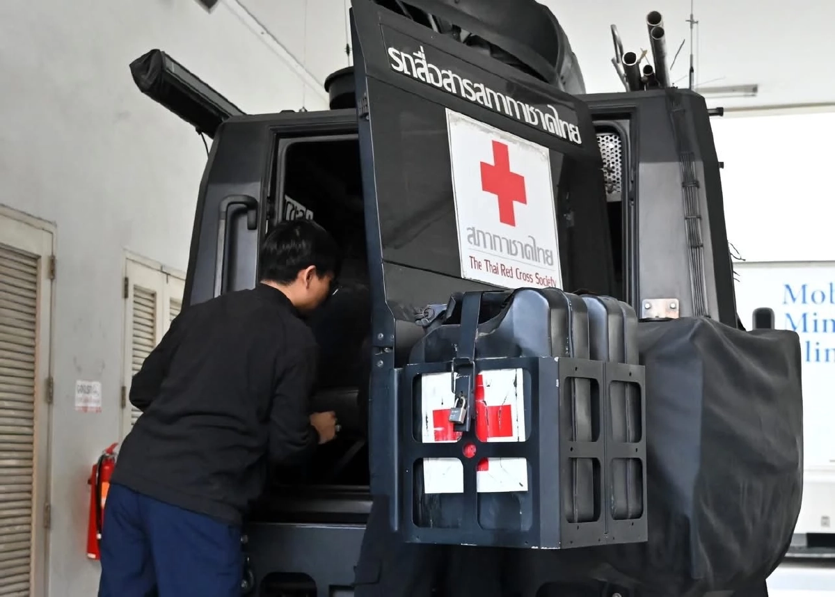 สภากาชาดไทยส่งรถสื่อสารลงสงขลา เสริมภารกิจช่วยกลุ่มเปราะบาง