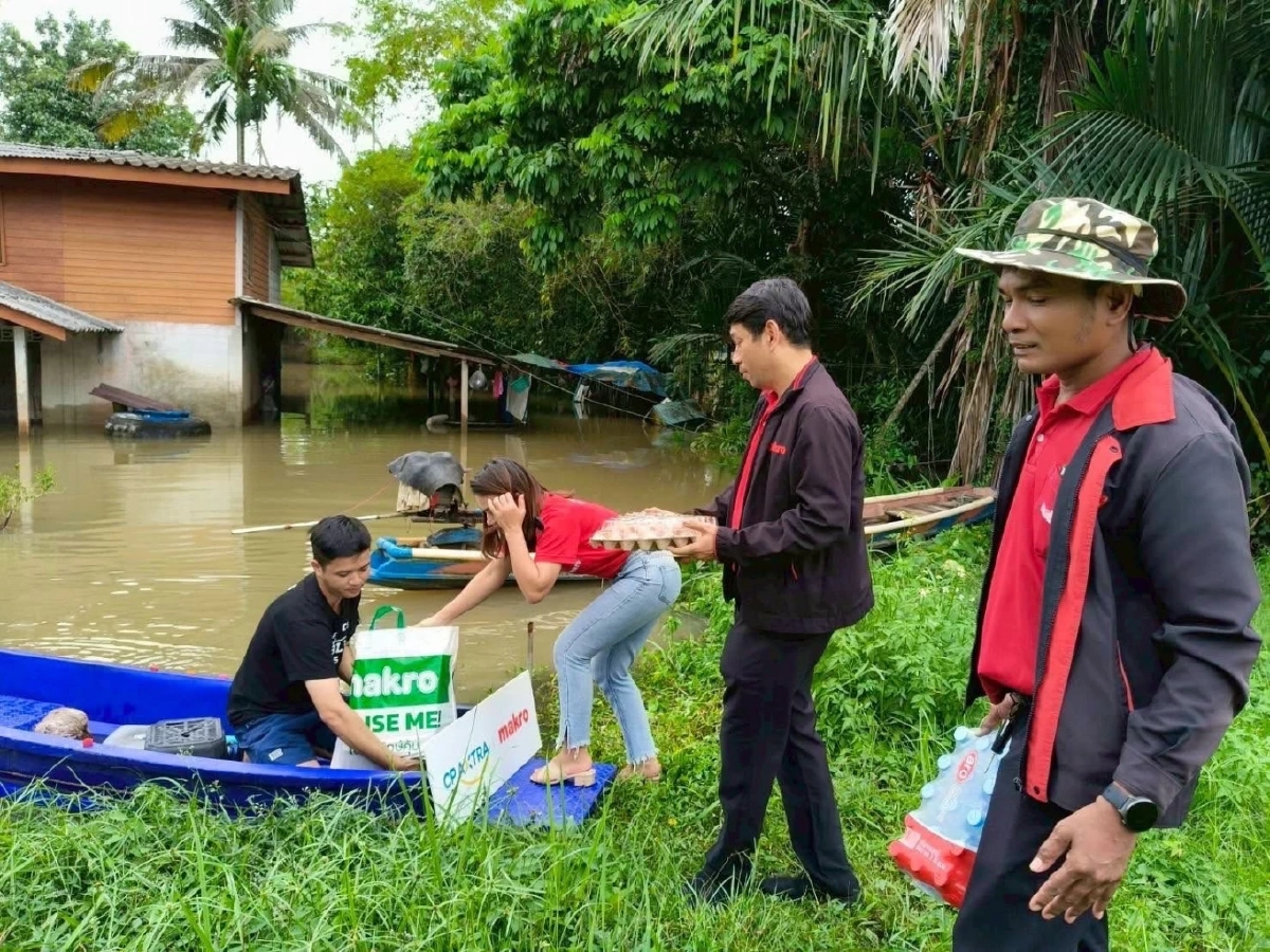 \"ซีพีอาสา\"เคียงข้างภาคใต้ ตั้งศูนย์ช่วยเหลือครอบคลุม 10 จังหวัด