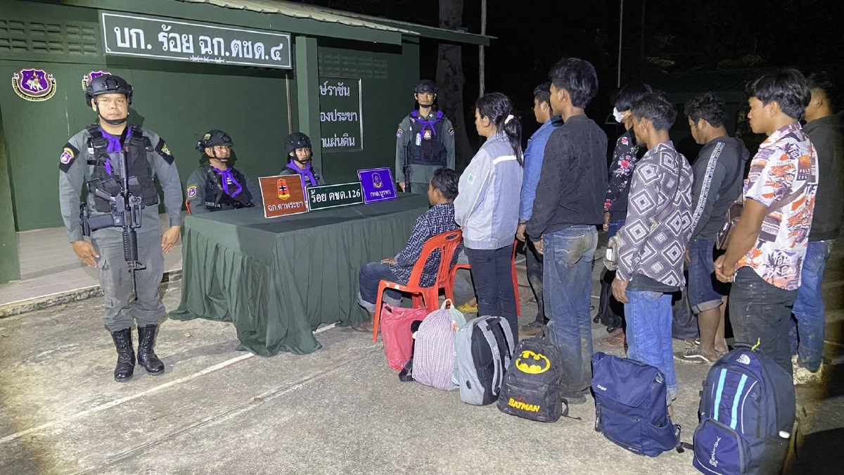 กองกำลังบูรพาเข้มชายแดนสระแก้ว หลังจับลอบเข้าเมืองกว่า 500 ราย