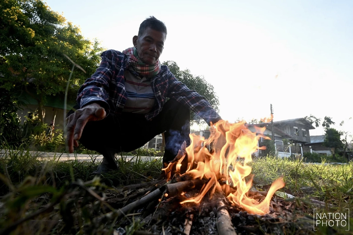 พนมดงรักอุณหภูมิลดฮวบ 4–7 องศา ชาวบ้านต้องสวมเสื้อกันหนาว