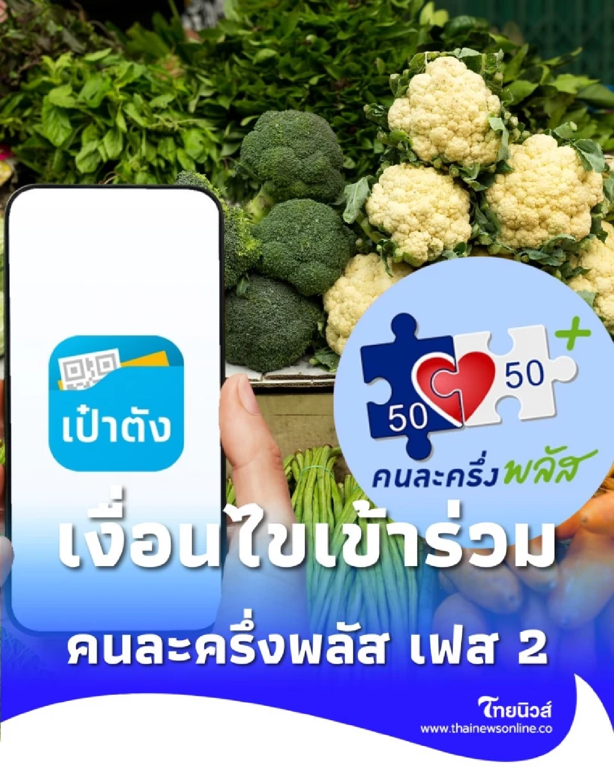 เปิดคุณสมบัติเบื้องต้น คนละครึ่งพลัส เฟส 2 เงื่อนไขเข้าร่วมยังเหมือนเดิมหรือไม่