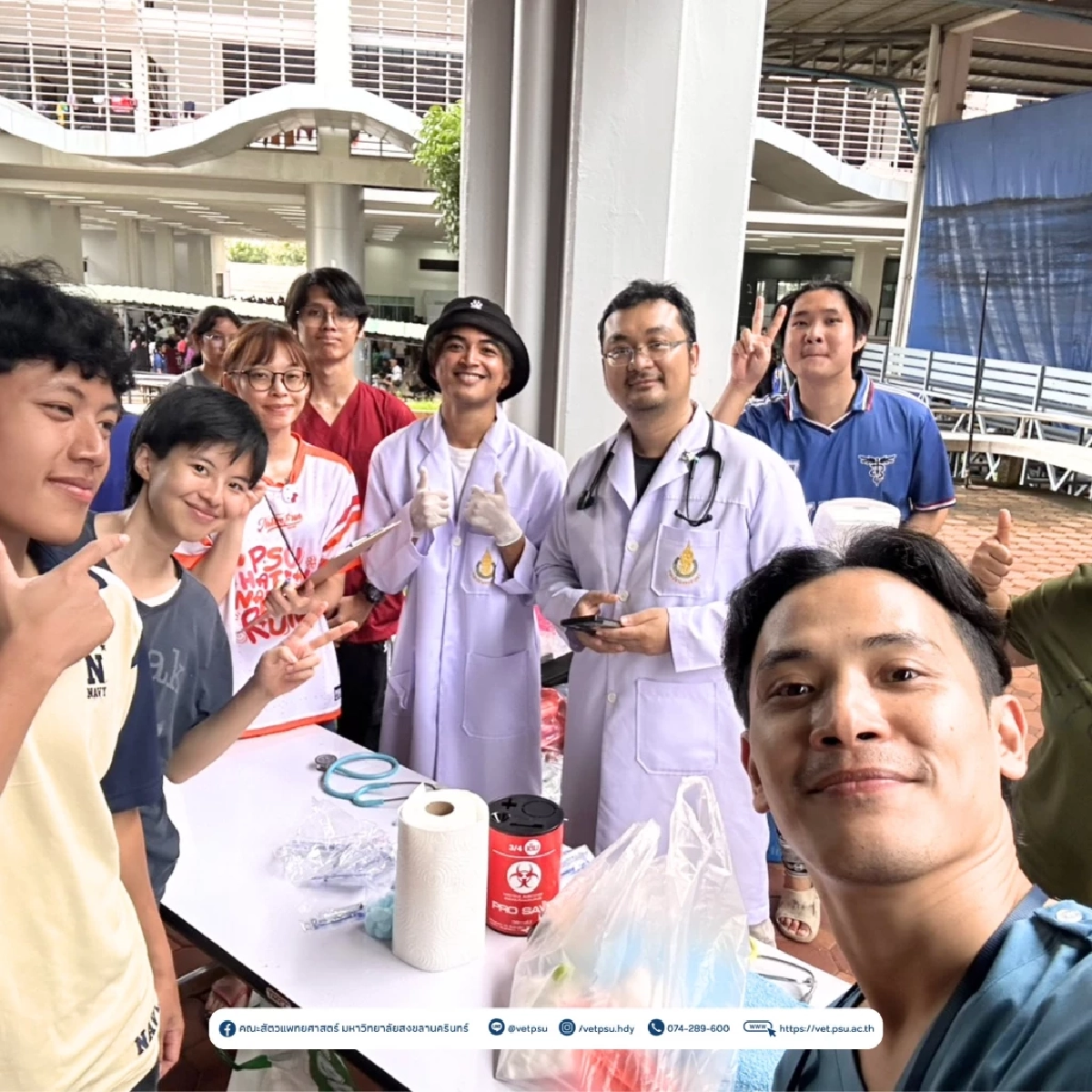 ทีมสัตวแพทย์ ม.อ. ลุยช่วยสัตว์เลี้ยงอพยพกลางวิกฤตหนัก