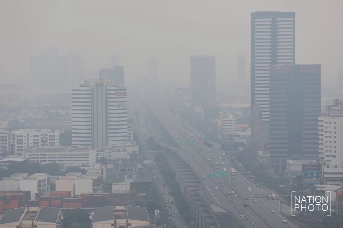 เช้านี้ฝุ่นคลุมกรุง! หลายเขตค่าฝุ่นเกิน 40 มคก./ลบ.ม.