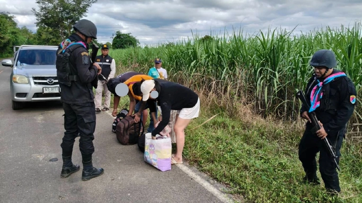 สกัดจับ 4 คนไทยกลางไร่อ้อยชายแดนสระแก้ว สารภาพถูกชักชวนทำงาน