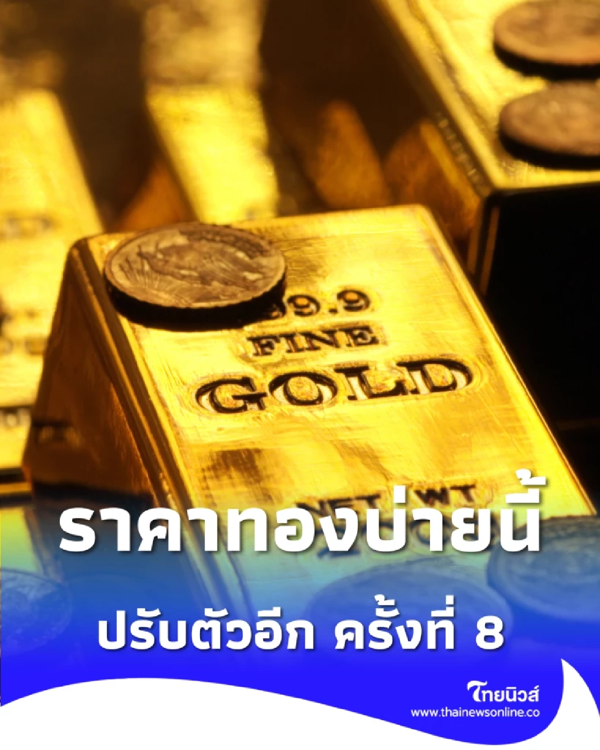 ราคาทองวันนี้ 23 ธ.ค. 2568 ราคาทองบ่ายนี้ปรับตัวอีก ครั้งที่ 8