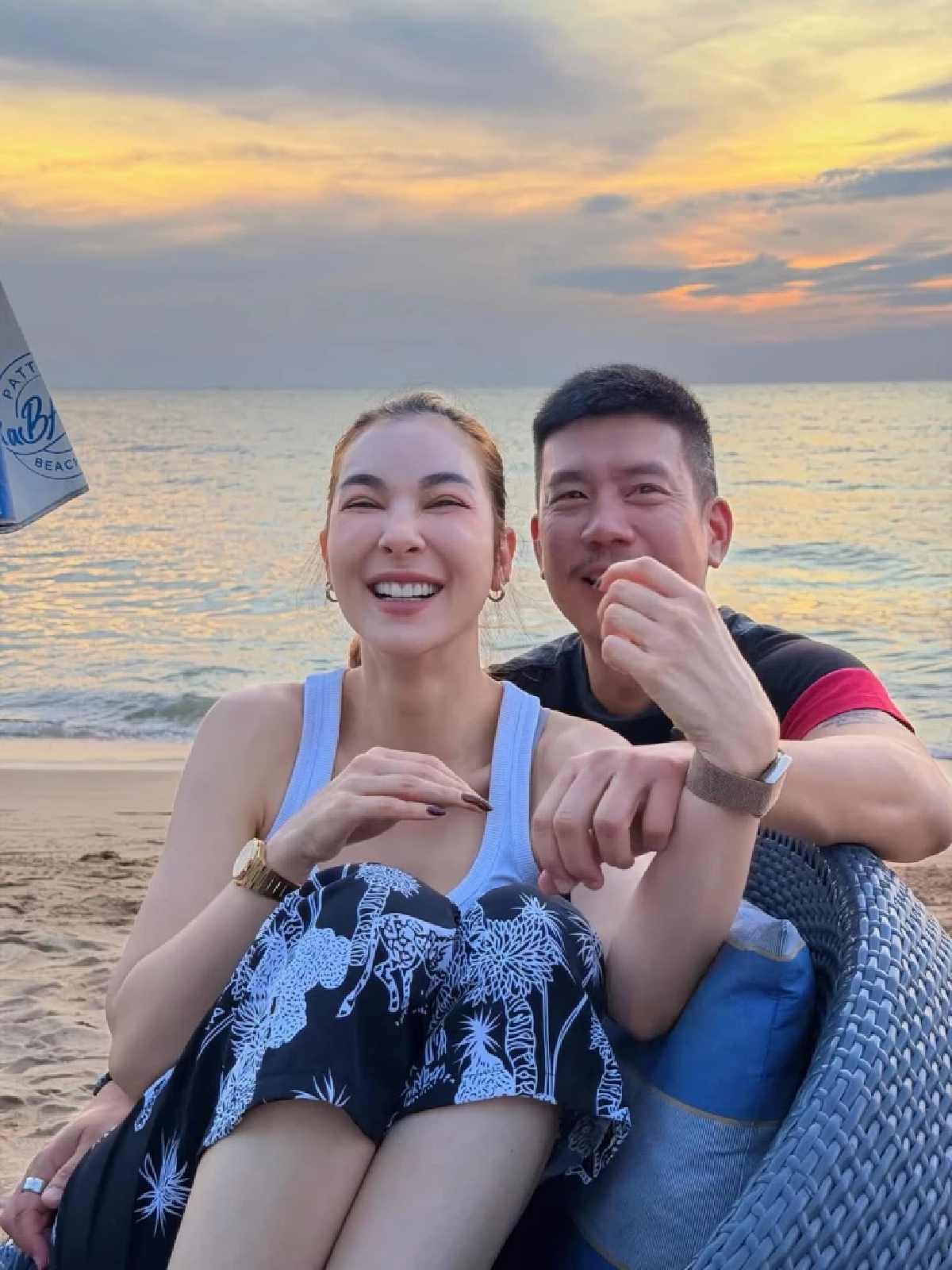 เผยภาพคู่ทะเลหวาน! โบว์ เบญจวรรณ -  แบงค์ พชร ทำแฟนคลับใจละลาย