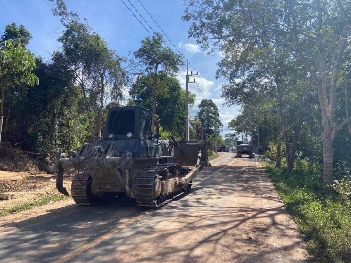 ภาพล่าสุด "ช่องอานม้า" สิ้นสภาพราบเป็นหน้ากลอง หลังไทยยึดคืนสำเร็จ