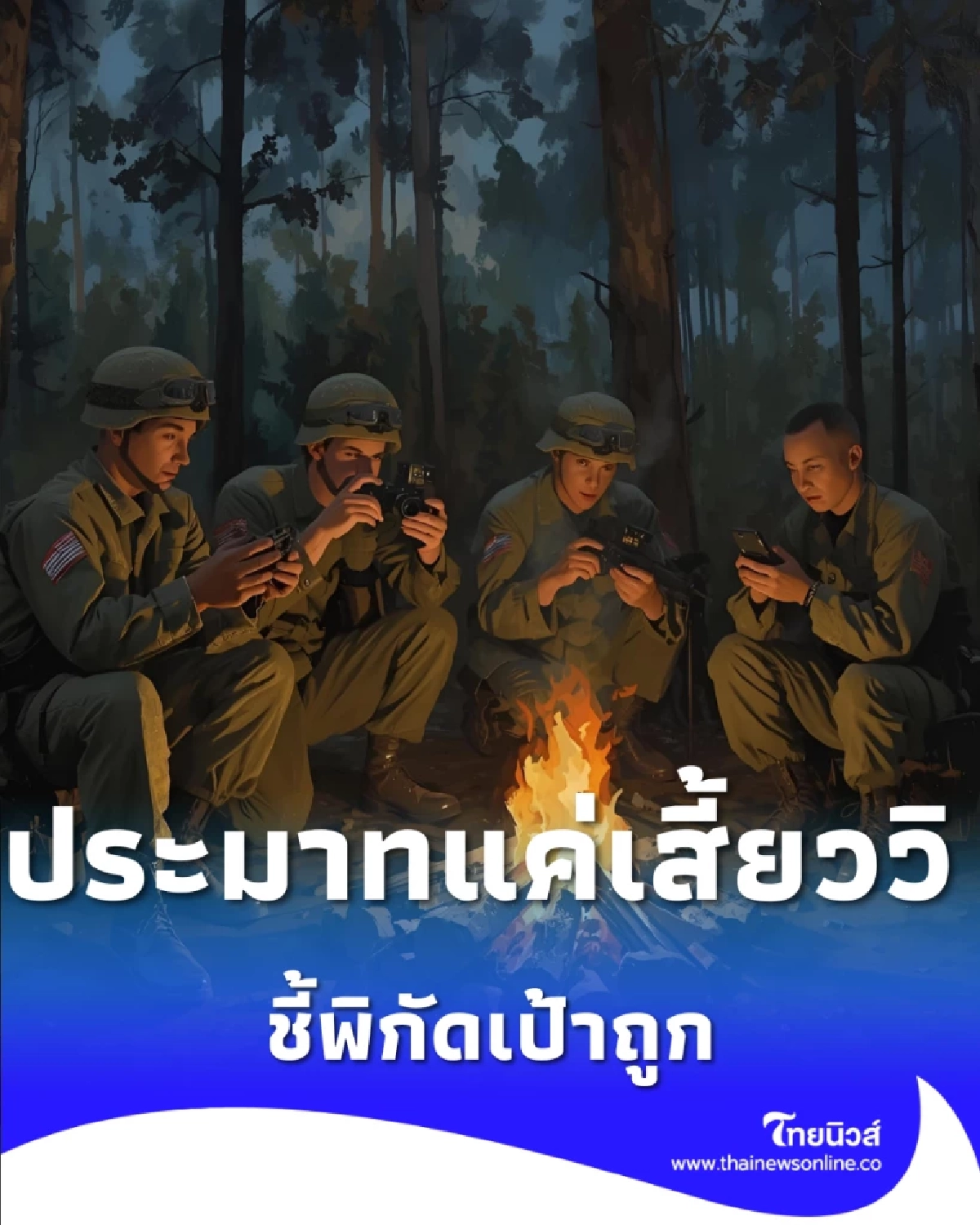 ประมาทแค่เสี้ยววิ คลิปทหารในบังเกอร์ ชี้พิกัดเป้าถูก