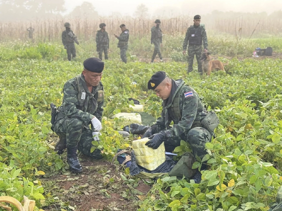 ฉก.ไชยานุภาพ ปะทะเดือดกลางป่าเชียงดาว ยึดยาบ้า 1.8 ล้านเม็ด