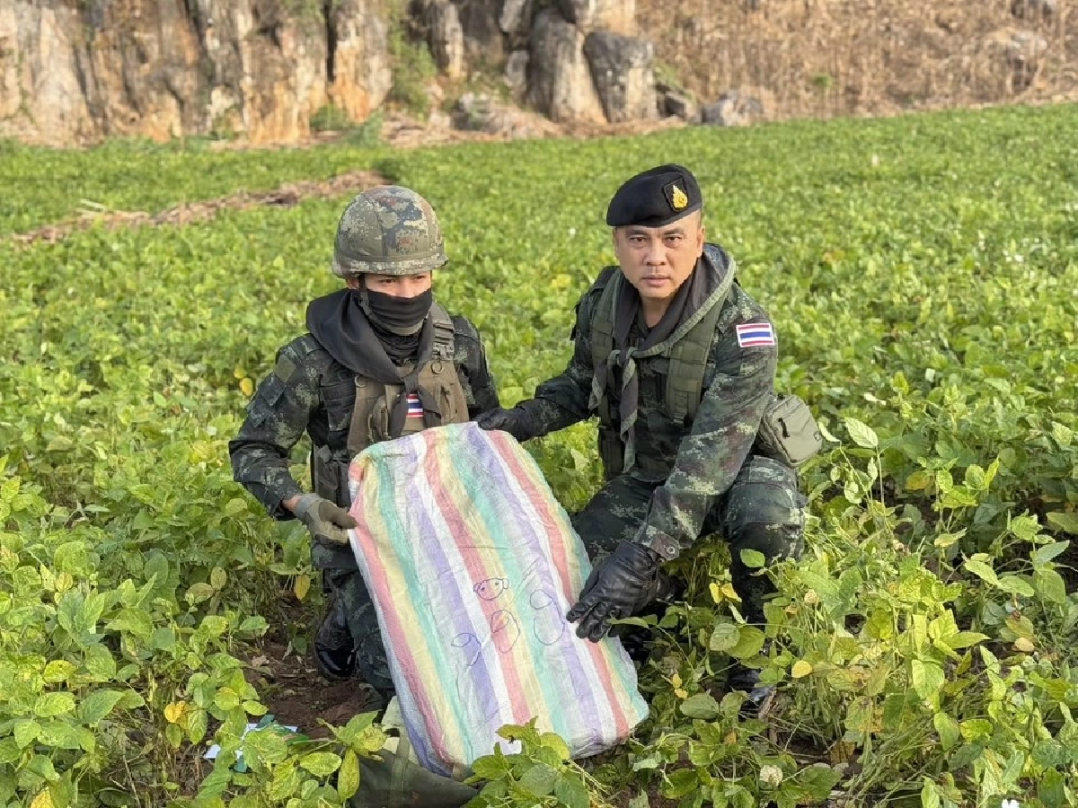 ฉก.ไชยานุภาพ ปะทะเดือดกลางป่าเชียงดาว ยึดยาบ้า 1.8 ล้านเม็ด