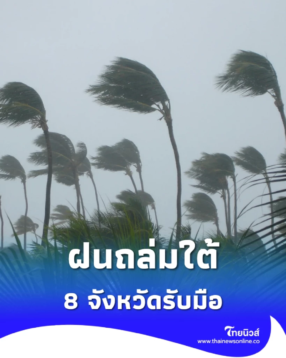 ฝนถล่มใต้! อุตุฯ เตือนหนักมาก หลายจังหวัดเสี่ยงน้ำท่วมฉับพลัน