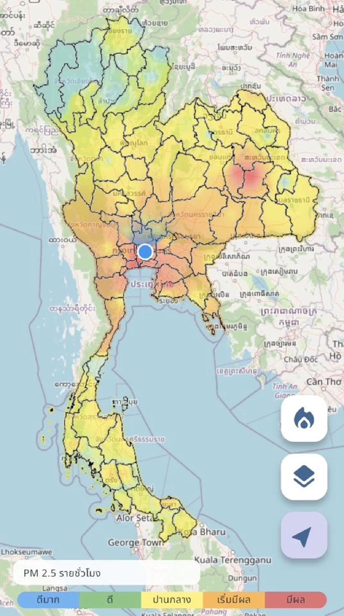 วิกฤตฝุ่น! PM2.5 พุ่งแดงทั่วกรุง 48 เขตเข้าโซนอันตราย!