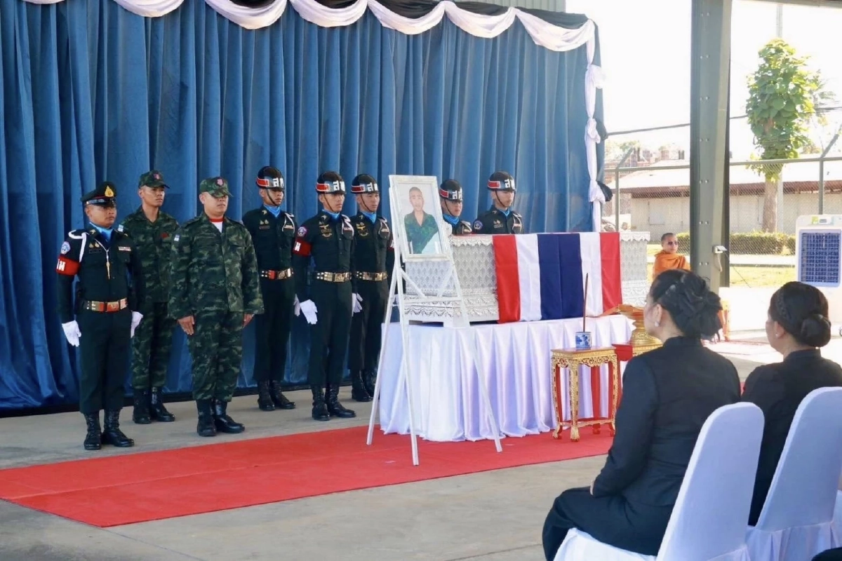 ทภ.1 จัดพิธีส่งทหารกล้า พลทหาร ธนพัฒน์ นันทะวงศ์ กลับภูมิลำเนา