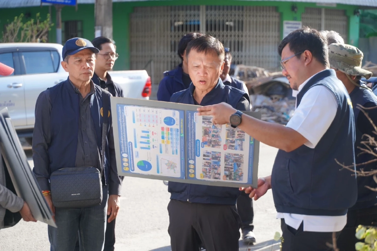 อธิบดีกรมโยธาธิการและผังเมือง ลุยฟื้นฟู"หาดใหญ่"หลังมหาอุทกภัย