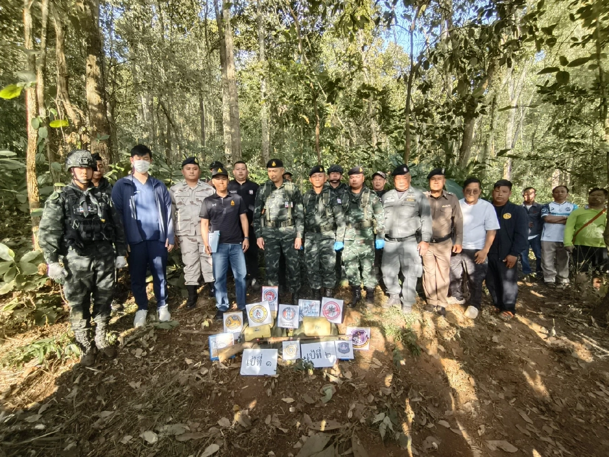 กองกำลังผาเมืองปะทะขบวนการค้ายาเสพติดชายแดนฝาง ยึดยาบ้า