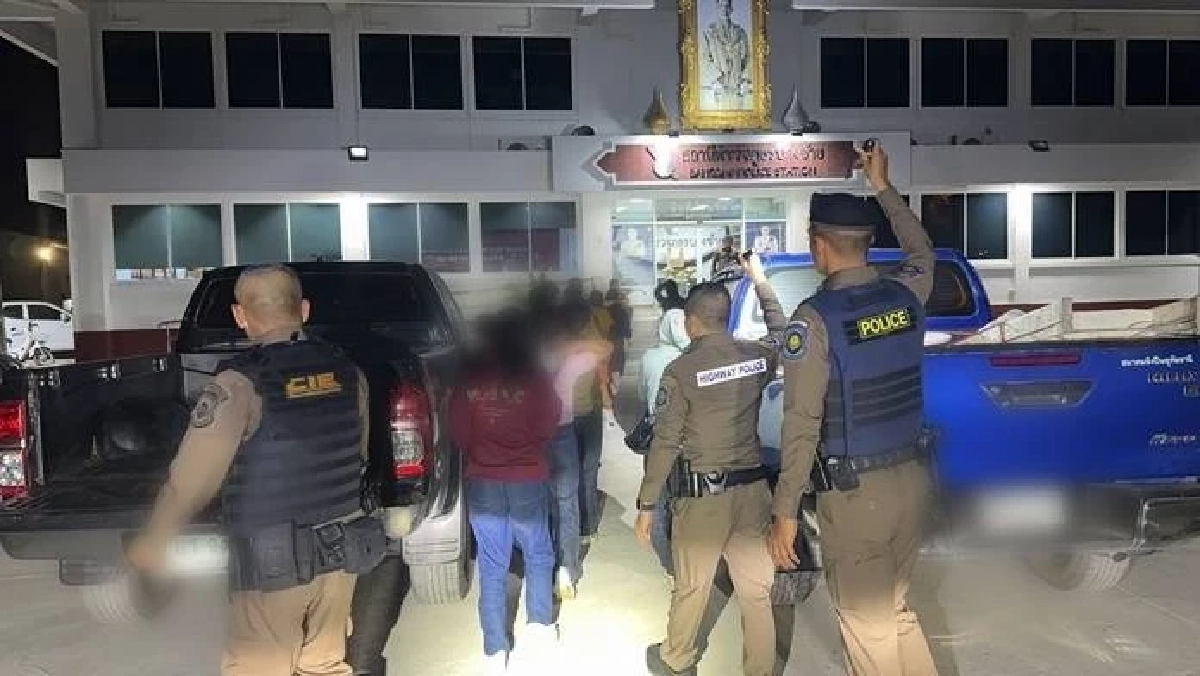 ตำรวจทางหลวงอยุธยารวบรถนำ–รถขนแรงงานเถื่อน ลักลอบขนต่างด้าว