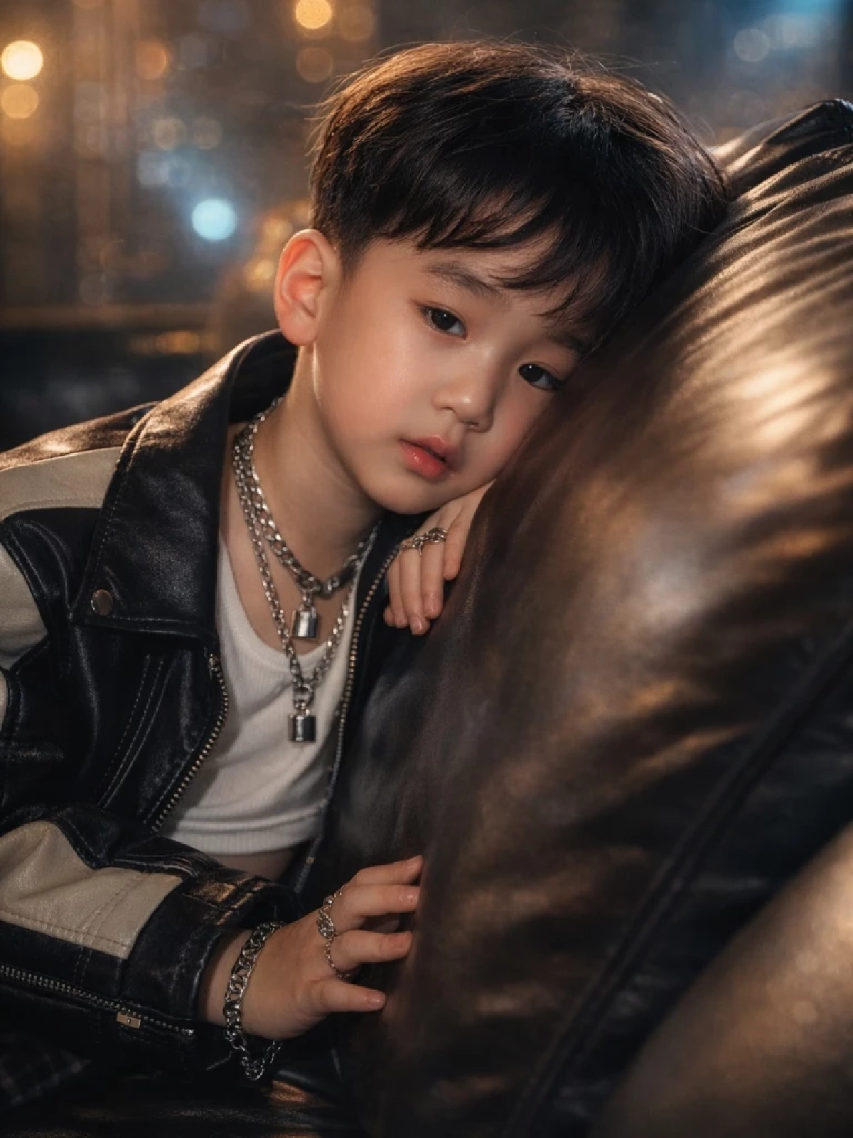 ออร่าไอดอลมาแต่เด็ก “พ่อเป๊ก–แม่นิว” อวดความหล่อลูกชาย