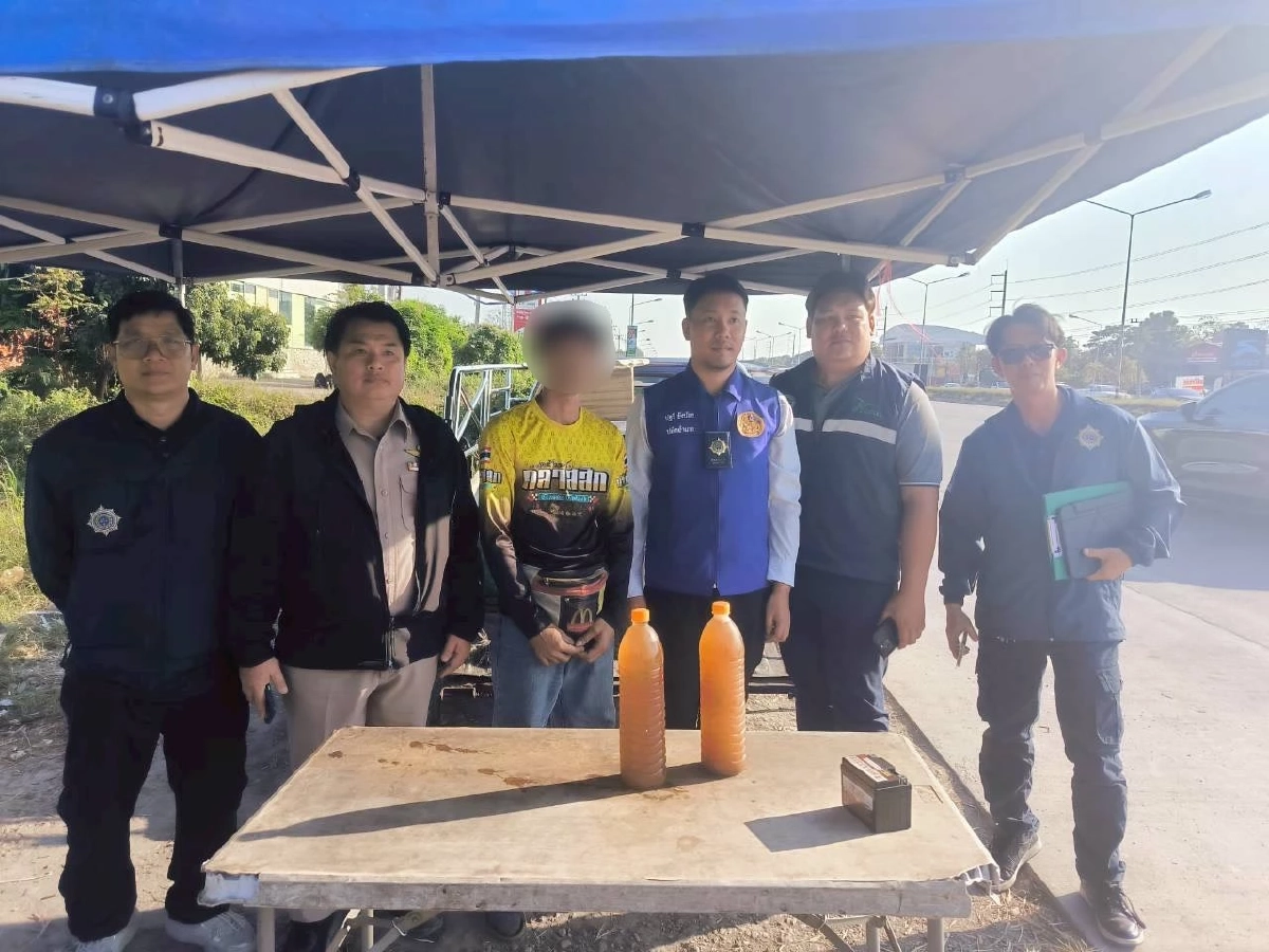 ป.ป.ส. สนธิภาคี ลงพื้นที่อ.สารภี ลุยตรวจร้านขายน้ำต้มใบกระท่อม