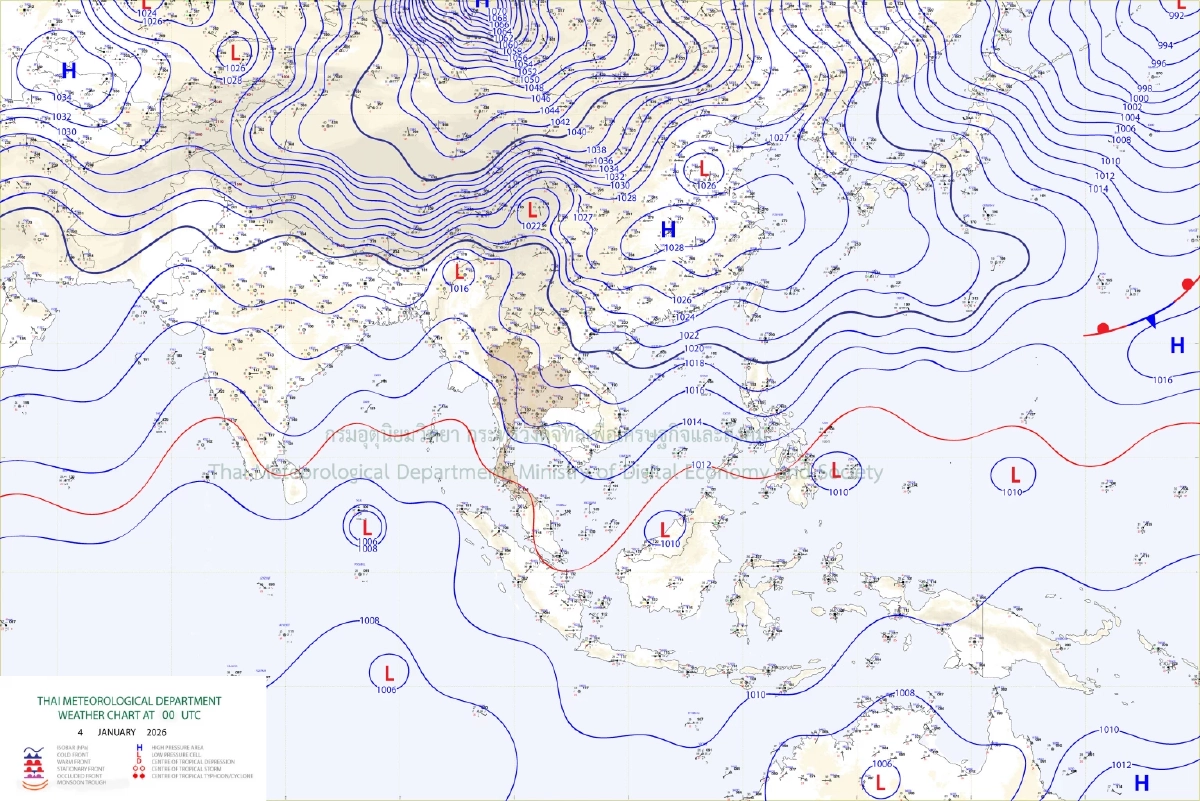ไทยตอนบนหนาวต่อเนื่อง กทม. เช้านี้อากาศเย็นจัด ปภ. เตือนระวังอัคคีภัย