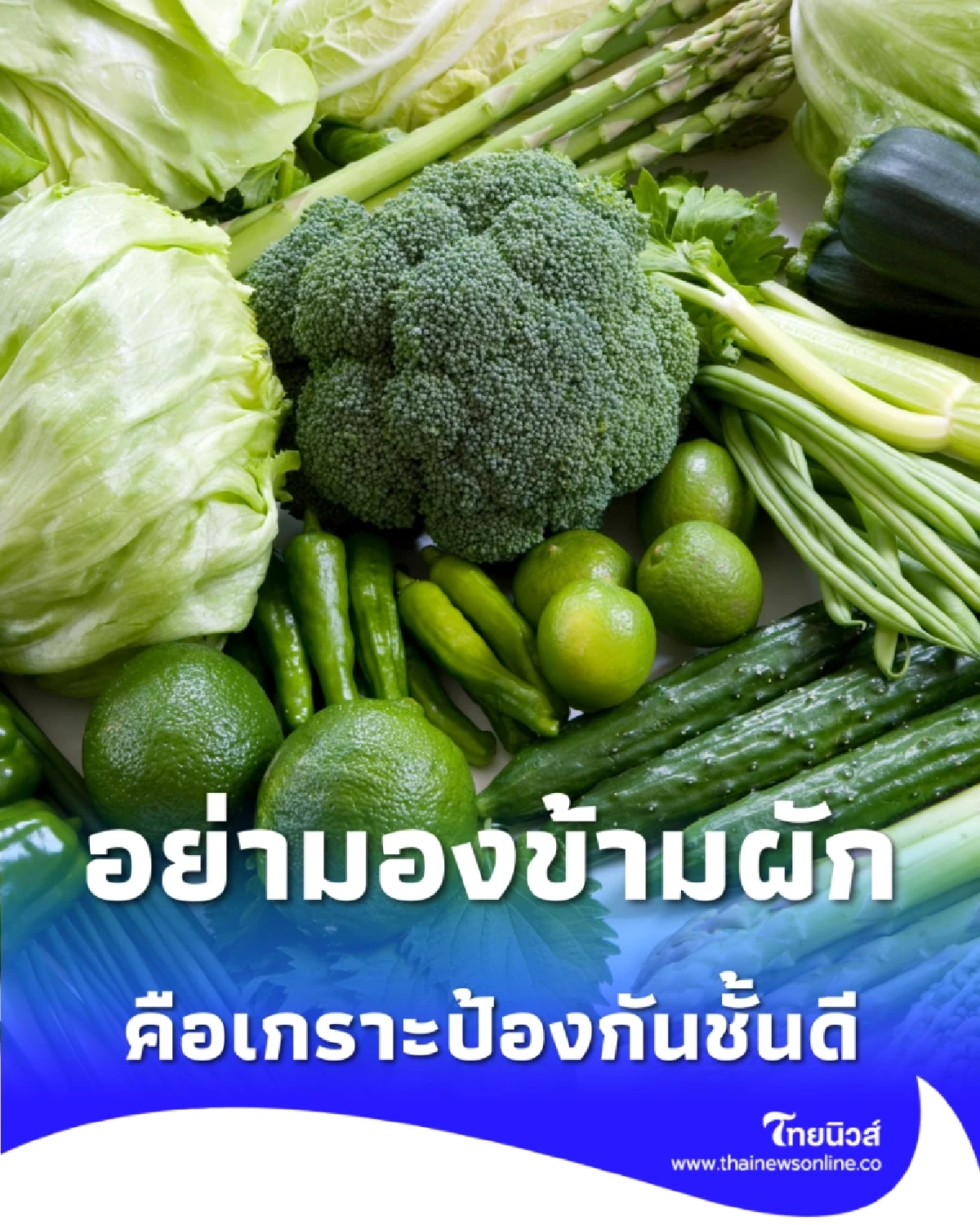 ทำความรู้จักผัก 5 ชนิด คือเกราะป้องกันชั้นดีจากโรคร้าย 