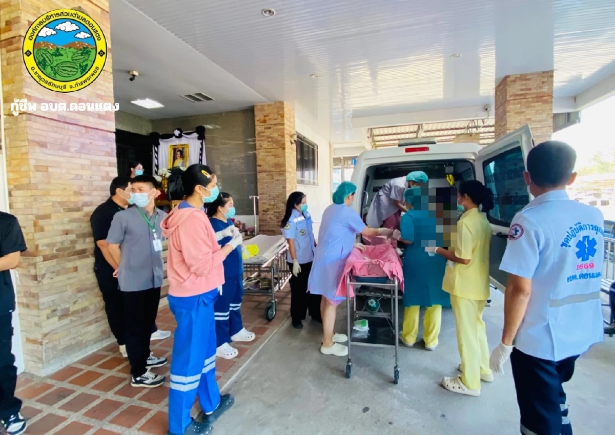 เปิดทะเบียนรถ สาวท้องแก่สุดกลั้น คลอดลูกสาวบนรถกู้ชีพ