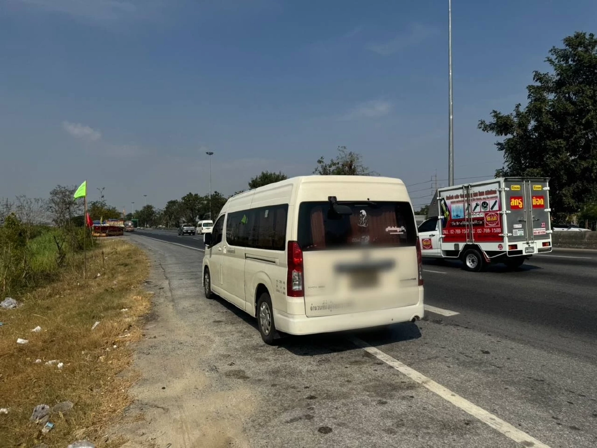 จับรถตู้ปลอมป้ายภาษี คนขับสารภาพเงินต่อภาษีเปย์กับเมียน้อยหมด